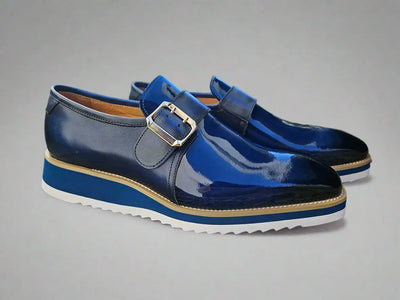 Gorgeous Patent Leather Monkstrap Slip on 37 KS515-38PPURPLE75  - from alligatorwarehouse.com