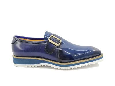 Gorgeous Patent Leather Monkstrap Slip on 38 KS515-38PPURPLE75  - from alligatorwarehouse.com
