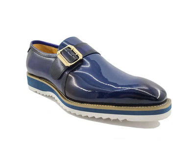 Gorgeous Patent Leather Monkstrap Slip on 40 KS515-38PPURPLE75  - from alligatorwarehouse.com