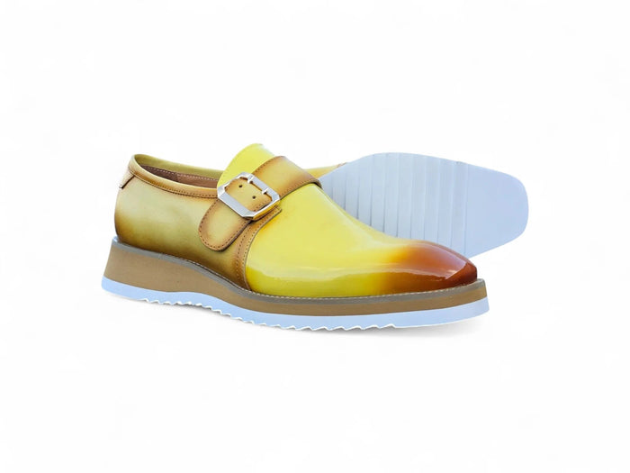 Carrucci Gorgeous Patent Leather Monkstrap Slip on