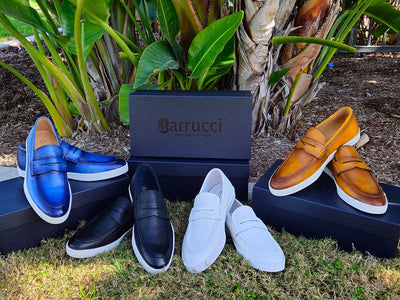 Gorgeous Patina Burnished Penny Loafer Sneaker 1 KS529-15OCEANBLUE10  - from alligatorwarehouse.com