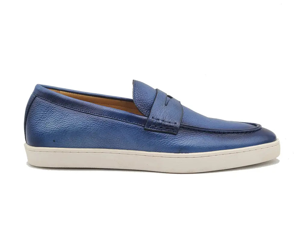 Carrucci Burnished Leather Sneaker