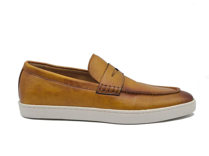 Carrucci Burnished Leather Sneaker