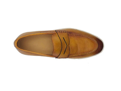 Gorgeous Patina Burnished Penny Loafer Sneaker 11 KS529-15OCEANBLUE10  - from alligatorwarehouse.com