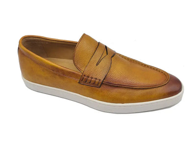 Gorgeous Patina Burnished Penny Loafer Sneaker 12 KS529-15OCEANBLUE10  - from alligatorwarehouse.com