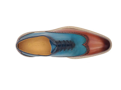 Gorgeous Two Tone Oxford Wingtip 3 KS552-16TCOGNACBLUE8  - from alligatorwarehouse.com