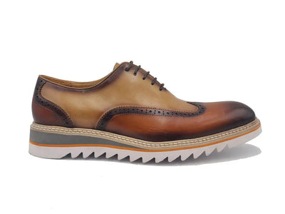 Gorgeous Two Tone Oxford Wingtip 6 KS552-16TCOGNACBLUE8  - from alligatorwarehouse.com