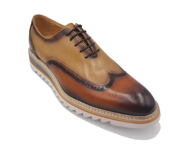 Gorgeous Two Tone Oxford Wingtip 8 KS552-16TCOGNACBLUE8  - from alligatorwarehouse.com