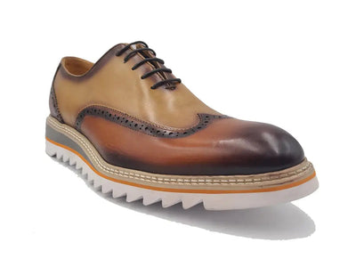 Gorgeous Two Tone Oxford Wingtip 9 KS552-16TCOGNACBLUE8  - from alligatorwarehouse.com