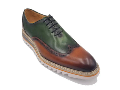 Gorgeous Two Tone Oxford Wingtip 12 KS552-16TCOGNACBLUE8  - from alligatorwarehouse.com