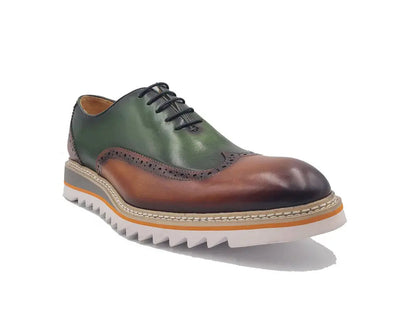 Carrucci Gorgeous Two Tone Oxford Wingtip