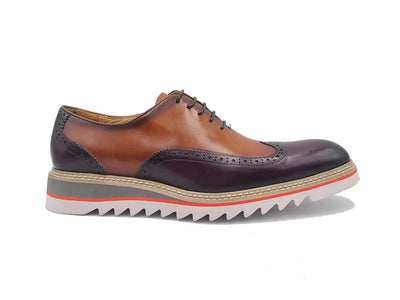Gorgeous Two Tone Oxford Wingtip 14 KS552-16TCOGNACBLUE8  - from alligatorwarehouse.com