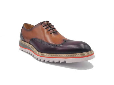 Gorgeous Two Tone Oxford Wingtip 15 KS552-16TCOGNACBLUE8  - from alligatorwarehouse.com