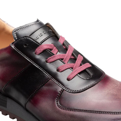 Men's Latini Graphite Multi-Tone Genuine Calfskin Sneakers By Mezlan Made In Spain Brand 3   - from alligatorwarehouse.com