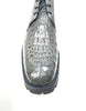 Los Altos Gray Horn-back Crocodile Ankle Boots 5   - from alligatorwarehouse.com