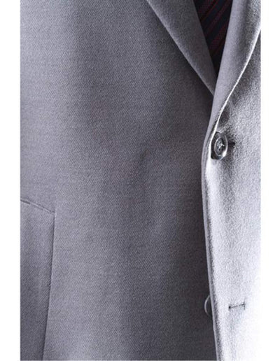 Three Cuff Link Gray Two Button Long men's Dress Topcoat - Winter coat - Mens Overcoat 3   - from alligatorwarehouse.com