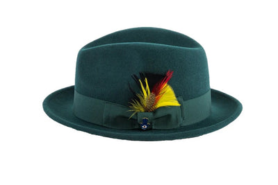 Fedora Hat in 10 Colors - 100% Australian Wool fabric 39   - from alligatorwarehouse.com