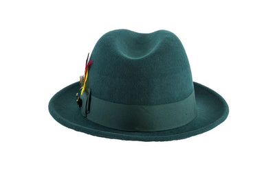 Fedora Hat in 10 Colors - 100% Australian Wool fabric 40   - from alligatorwarehouse.com