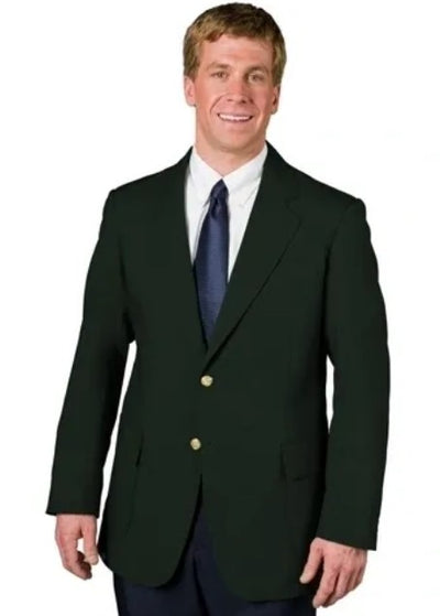 Executive Apparel Ultralux Men's Hunter Green Blazer Jacket 1   - from alligatorwarehouse.com
