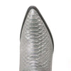 Los Altos Grey J-Toe Genuine Leather Python 4   - from alligatorwarehouse.com