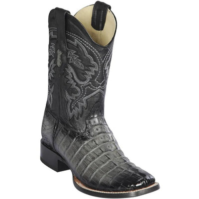 Los Altos Boots - Mens Dress Cowboy Boot - Low Priced Grey Caiman Boots- in Grey 1   - from alligatorwarehouse.com