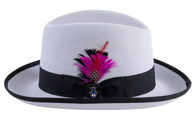 Godfather Hat in 10 Colors 100% Australian Wool Fabric 4   - from alligatorwarehouse.com