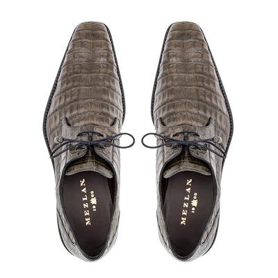 Mezlan Men's Crocodile Lace Up Anderson 3   - from alligatorwarehouse.com