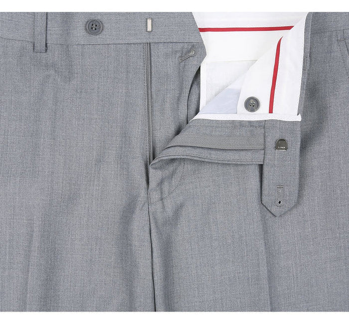Men’s Light Grey Two-Button Suit – Extra Long Fit, Perfect for Weddings