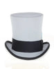 Victorian Steampunk Top Hat - 1800 19th Century - Dressy Loden Felt Top Grey and Black Hat 2   - from alligatorwarehouse.com