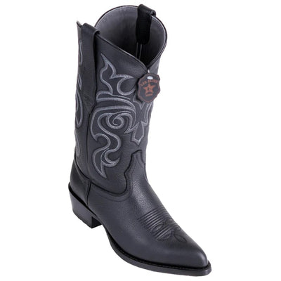 J Toe Cowboy Boots - J Toe Western Boots - Los Altos Boots - Mens Dress Cowboy Boot - Low Priced Grisly Black Boots J-Toe-  in Black 1   - from alligatorwarehouse.com