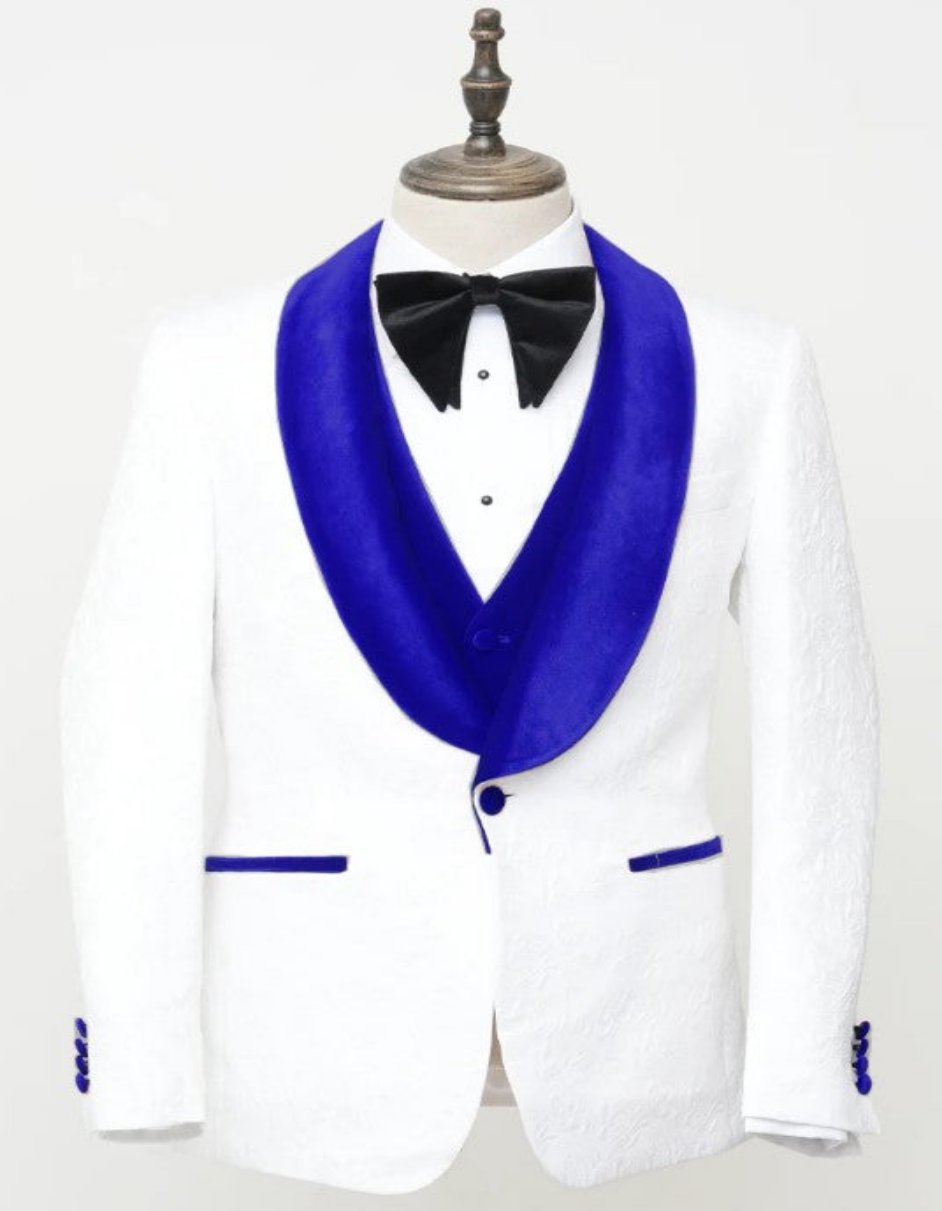 Blue Prom Suit - One Button Blue Homecoming Outfits For Guys Royal Blue Velvet Lapel 1   - from alligatorwarehouse.com