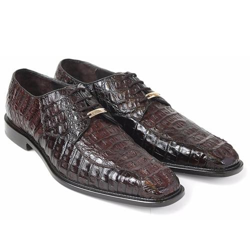 Belvedere Chapo  Men's Designer Shoes Exotic Crocodile Hornback Oxfords