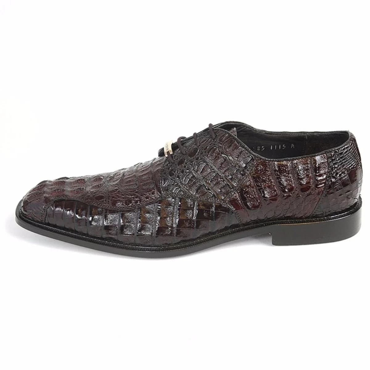 Belvedere Chapo  Men's Designer Shoes Exotic Crocodile Hornback Oxfords