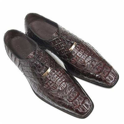 Belvedere Chapo Exotic Crocodile Hornback Oxfords 15 MEN 1465 NAVY-M-09  - from alligatorwarehouse.com