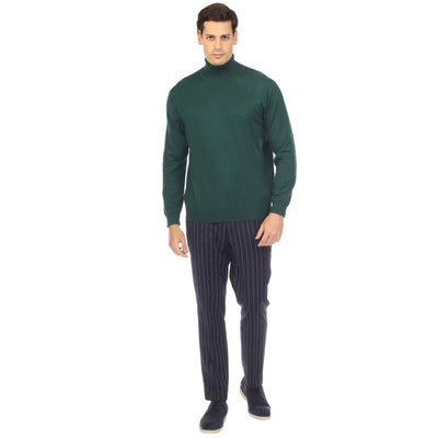 MENS HUNTER GREEN PULLOVER TURTLENECK SWEATER 2   - from alligatorwarehouse.com