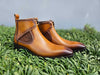 Hand Burnished Calfskin Lace-up Boot 2 KB503-13NAVY75  - from alligatorwarehouse.com