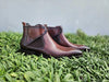 Hand Burnished Calfskin Lace-up Boot 4 KB503-13NAVY75  - from alligatorwarehouse.com