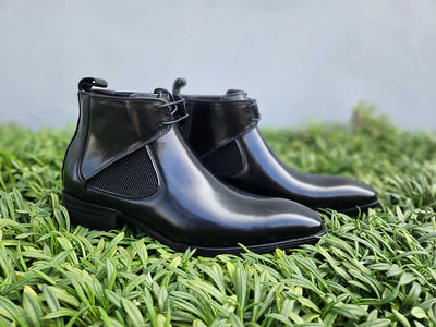 Hand Burnished Calfskin Lace-up Boot 5 KB503-13NAVY75  - from alligatorwarehouse.com