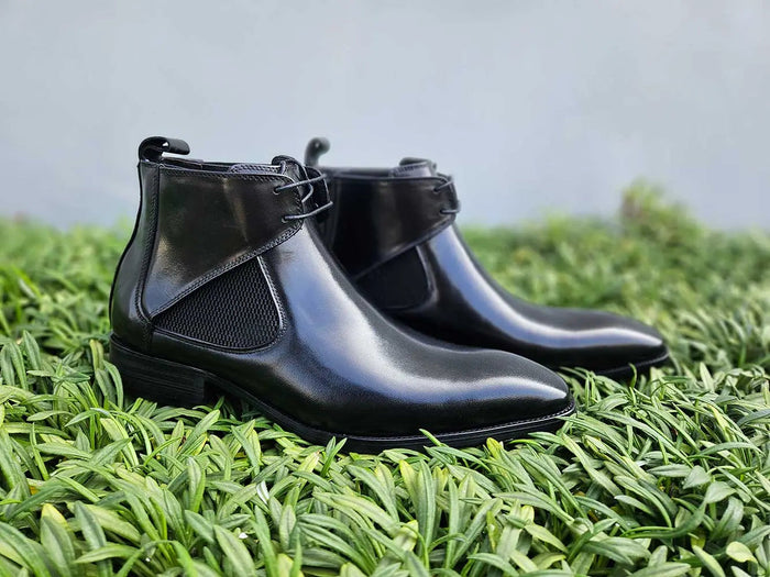 Carrucci Hand Burnished Calfskin Lace-up Boot