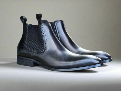 Hand Burnished Chelsea Boots 2 KB503-11PURPLE75  - from alligatorwarehouse.com