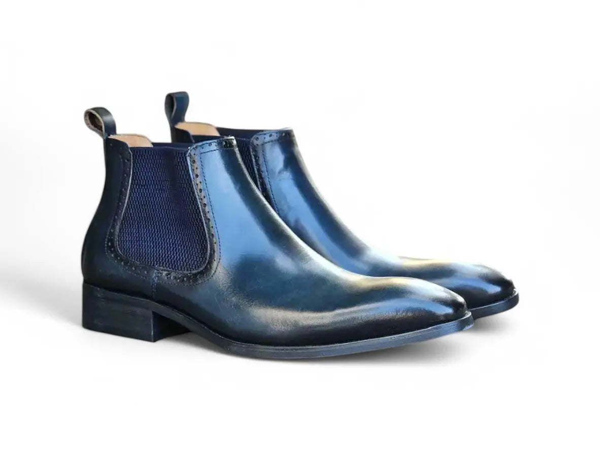 Carrucci Hand Burnished Chelsea Boots