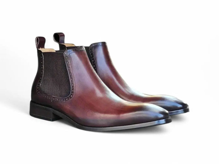 Carrucci Hand Burnished Chelsea Boots