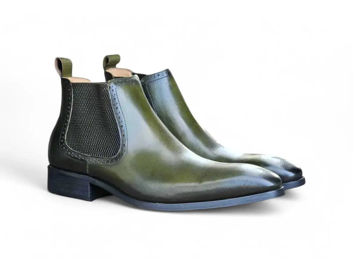 Carrucci Hand Burnished Chelsea Boots
