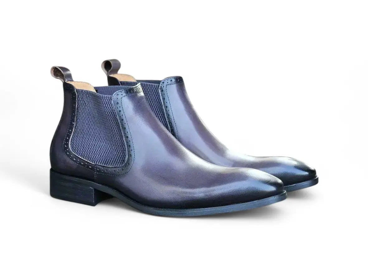 Carrucci Hand Burnished Chelsea Boots