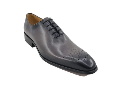 Hand Burnished Wholecut Calf Oxford 3 KS503-36GRAY9  - from alligatorwarehouse.com