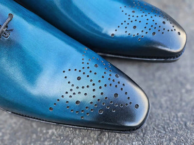 Hand Burnished Wholecut Calf Oxford 8 KS503-36GRAY9  - from alligatorwarehouse.com