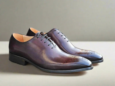 Hand Burnished Wholecut Calf Oxford 13 KS503-36GRAY9  - from alligatorwarehouse.com