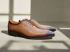 Hand Burnished Wholecut Calf Oxford 17 KS503-36GRAY75  - from alligatorwarehouse.com