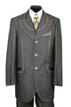 Denim Suit - Cotton Fabric Vested Suit - 3 Pieces Suit - Vested Fancy
