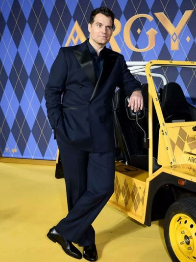 Henry Cavill Argylle World Premiere Navy Suit 4   - from alligatorwarehouse.com